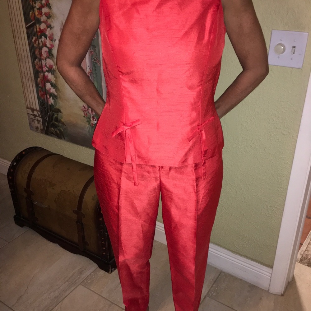 Sz8 salmon silk set lined